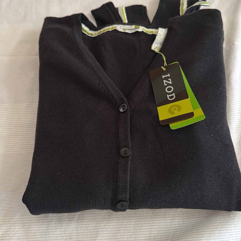 IZOD Golf sweater size S/P black